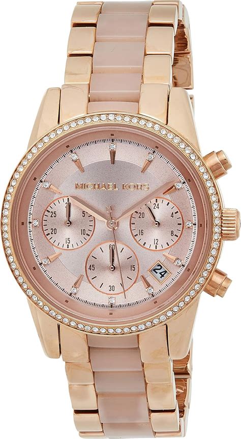 michael kors women's ritz rose gold tone watch mk6307|Ritz rose gold tone watch.